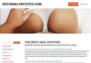Only The Best Anal Paysites